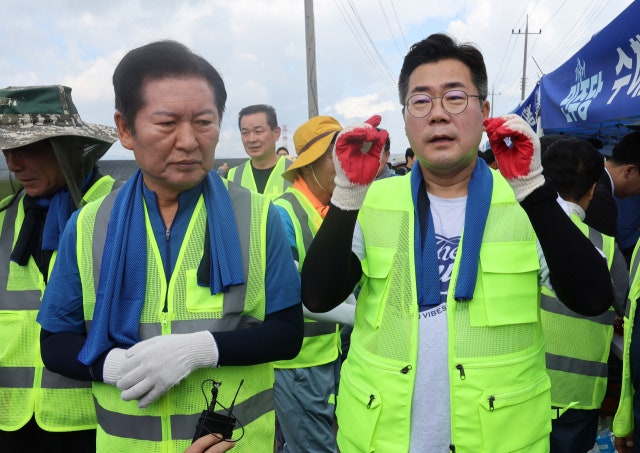 정청래·박찬대 막판 전력질주… ‘선명성 대결’ 박차