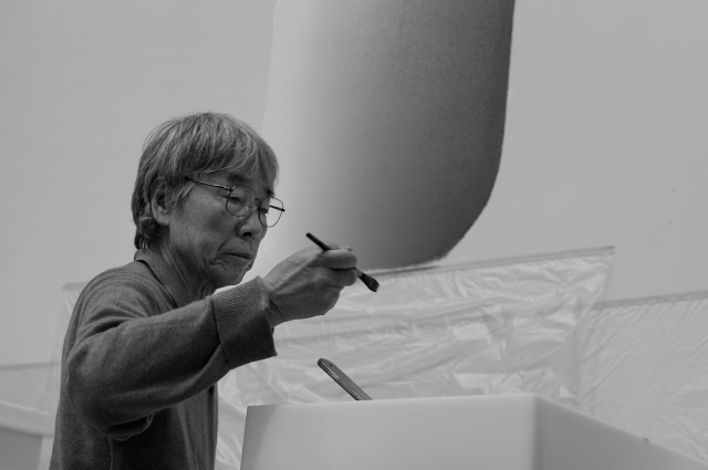 이우환 작가. 부산시립미술관 제공