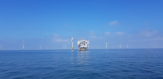 전북 서남권 해상풍력 전경.한전 제공