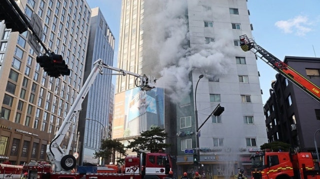 충무로역 화재 발생