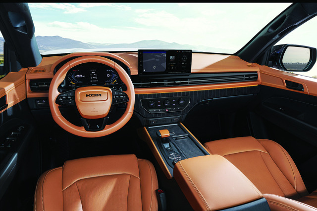 KGM‘무쏘’그랜드스타일 내부.KGM 제공