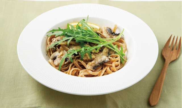 양송이 루콜라 파스타.리스컴 제공