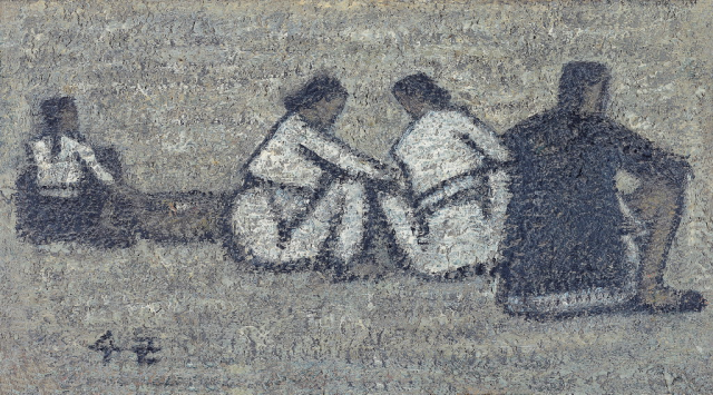 박수근 '노상'(1950). 오케이앤피 제공