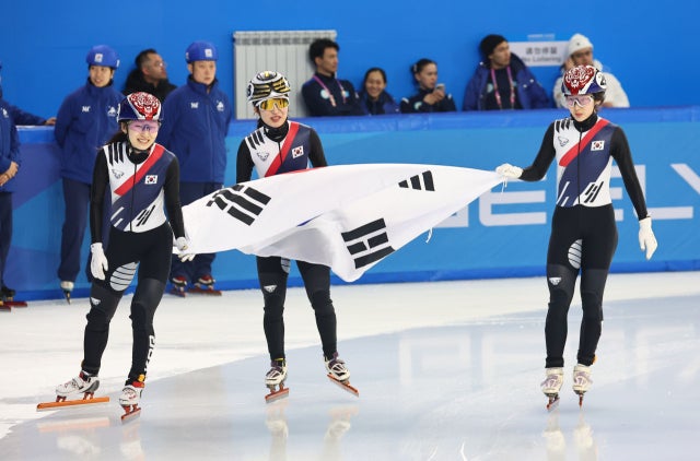 [속보]최민정·김길리·이소연, 하얼빈 AG <b>쇼트트랙 500ｍ 메달</b> 금·은·...