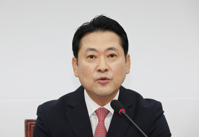 ◇국민의힘 장동혁 대표가 9일 서울 여의도 국회에서 열린 최고위원회의에서 발언하고 있다. 연합뉴스