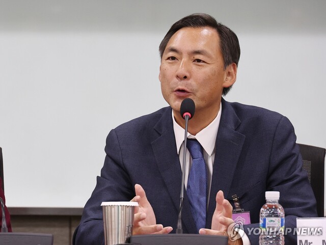 ◇지난 2025년 3월 6일 서울 여의도 국회 의원회관에서 열린 ‘대한민국 자유민주주의·법치주의 위기와 한미 자유동맹의 길 초청 세미나’에서 미국 트럼프 1기 행정부에서 국무부 국제형사사법대사를 지낸 모스 탄(Mor