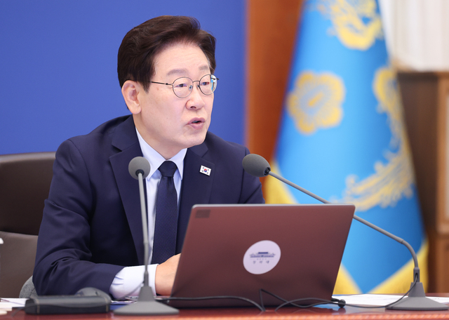 ◇이재명 대통령이 28일 청와대에서 열린 수석보좌관회의에서 발언하고 있다. 2026.5.28연합뉴스.