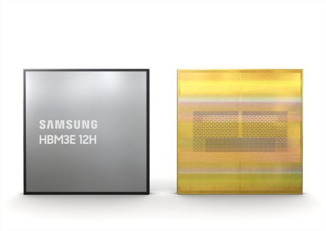 삼성전자, 업계 최초 36GB HBM3E 12H D램 개발. 삼성전자 제공