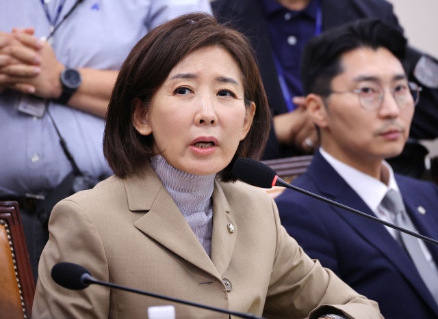 <b>나경원</b> "李대통령 불법<b>대북송금</b> 재판 즉시 재개하라"