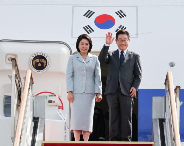 李<b>대통령</b> 내외, <b>유엔 총회 참석</b> 위해 미국으로 출국