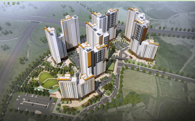 아파트 조감도.㈜에스케이리츠 제공