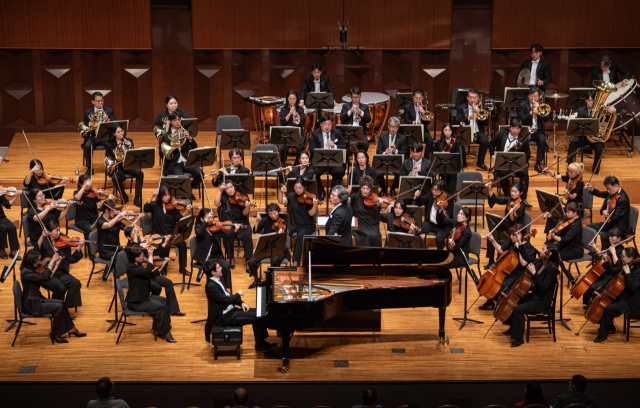 25일 오후 7시(현지시간) 오사카 더 심포니홀에서 대구시향과 일본 피아니스트 카네코 미유지가 '라흐마니노프 피아노 협주곡 제2번'을 협연했다.대구시향 제공