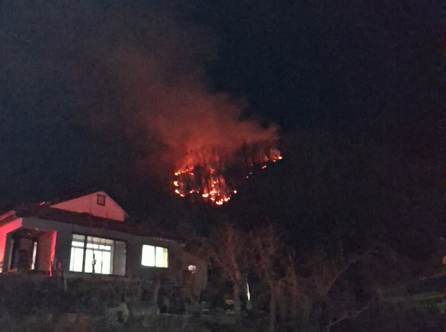 공군 F-16 전투기 영주 추락 조종사 비상탈출