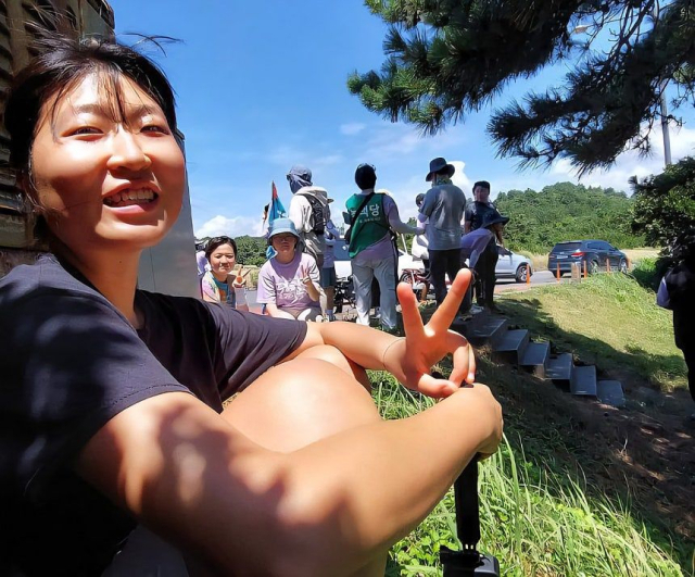 이스라엘에 구금됐다 풀려난 한국인 활동가 김아현씨. 연합뉴스