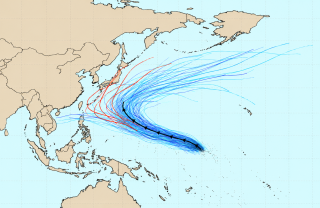 31호 <b>태풍 인파</b>, 참피 닮은 'C커브 유턴' 가능성…ECMWF 예상경로 살펴보...