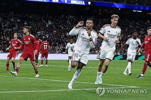 골 넣고 포효하는 음바페, 베르나베우의 새 황제가 떴다