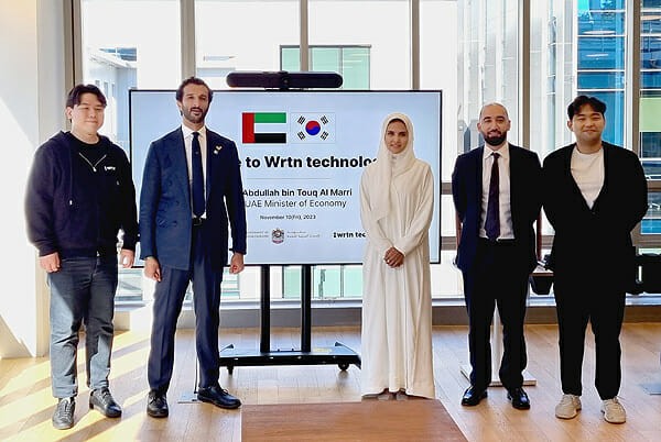 UAE 경제부장관, <b>뤼튼</b> 대표 만나 AI 생태계 조성 방안 공유