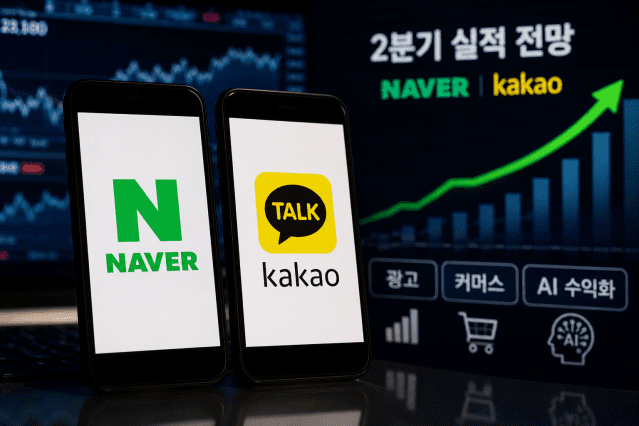 네이버·카카오 2분기 실적도 광고, 커머스가 살렸다