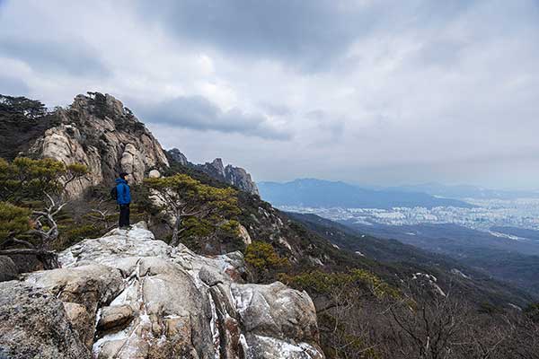 신선대~우이암 구간 조망터.