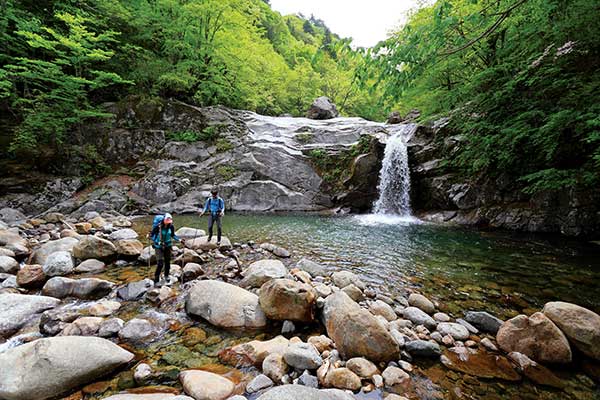 지리산 칠선계곡 칠선폭포.