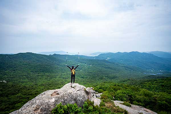 금정산 미륵봉.