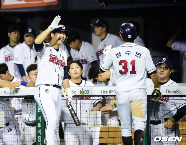 [현장리뷰] '이학주 연호한 잠실벌' <b>두산 끝내기승</b>, 공동 1위! '매직넘...