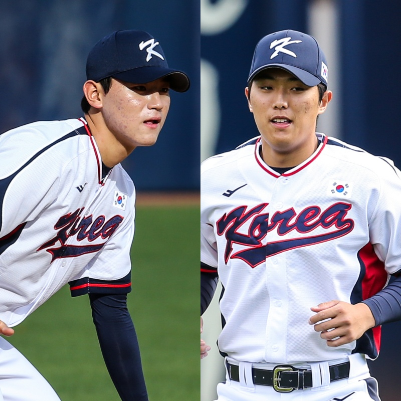 'KIA 듀오' 왜 AG 안 데려간 거야... "재능이 남다르다" APBC 훈련 첫날부...