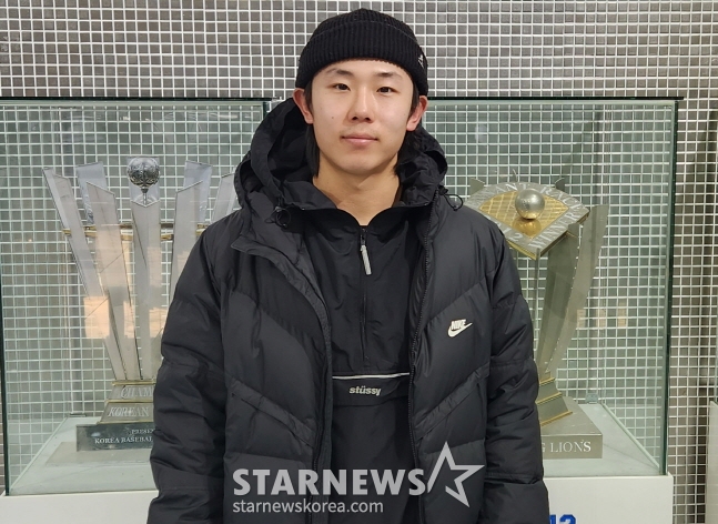 '7년 인내→국대→3할 타자' 평가는 "50점", <b>김성윤</b>은 발전만 생각한다