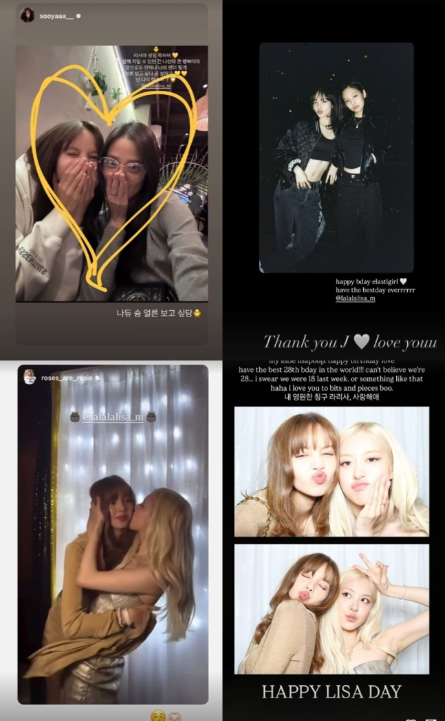 Article thumbnail for BLACKPINK Members Shower Lisa with Love on Her Birthday