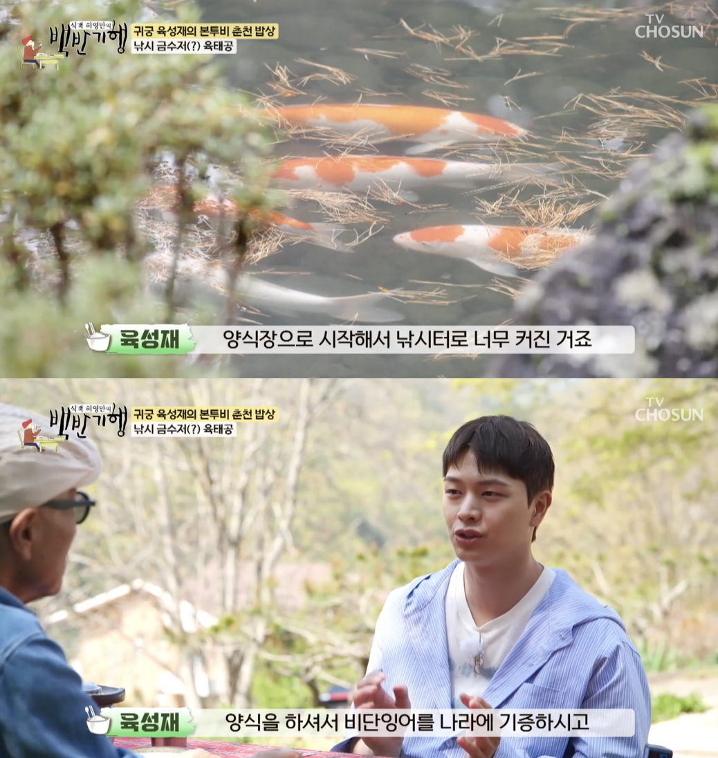 "<b>비단잉어</b> 수입·기증" <b>육성재</b>, 낚시 <b>금수저</b> 집안 고백[백반기행][별별...