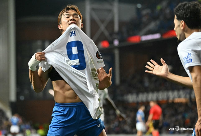 'PK 실축→<b>결승골 폭발</b>' <b>오현규</b>, 혼자 펄펄 날았다! 레인저스 1-0 격침 선...