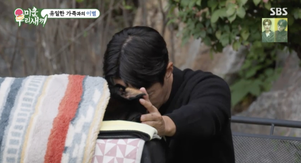 <b>배정남</b>, <b>반려견 벨</b>과 작별에 결국 오열.."인생에서 제일 어려운 일"[미우...