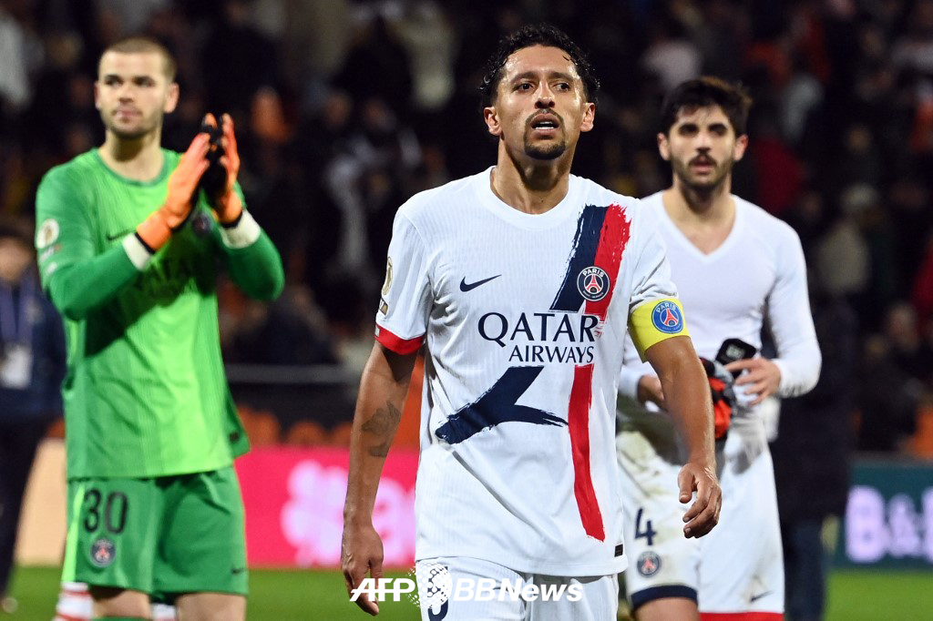 '<b>이강인</b> <b>결장</b>' 답답했던 PSG, '강등권' 로리앙 원정 1-1 충격 무승부