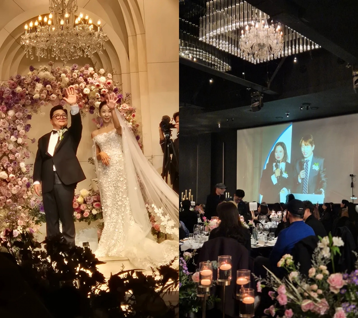 <b>윤정수</b>, 유쾌한 <b>결혼식</b>..신랑 입장에 춤→풍차 돌기까지 '환호' [스타이...