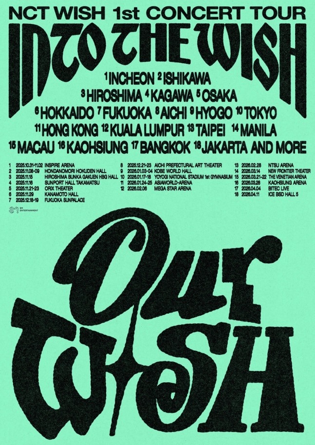 NCT WISH members performing on stage with energetic choreography