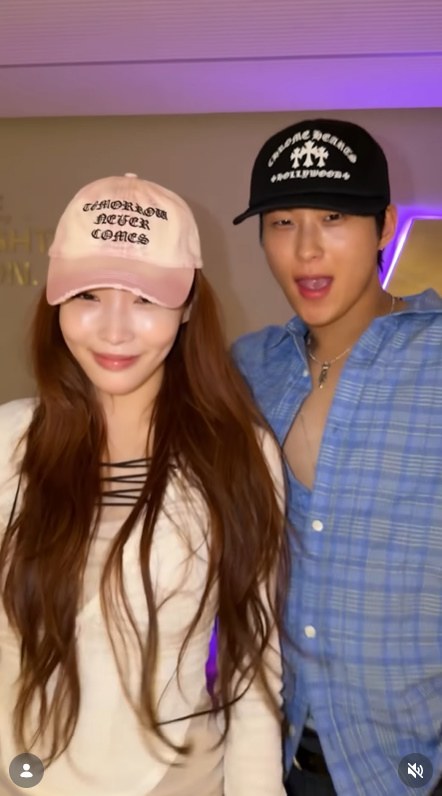 민희진 옆 딱 붙어있던 '뉴진스 아버지' 블랙큐..청하 만났다 [스타이슈...