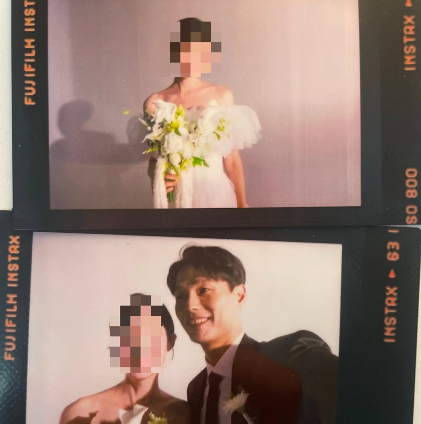 부케 받고 미소..'결혼 예약' <b>28기 경수</b>, 웨딩촬영 포착[스타이슈]
