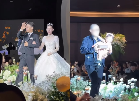 <b>양홍원</b><b>원현주</b>, <b>결혼식</b>서 등장한 1살 딸..화동→2부 동반 등장 [스타이...