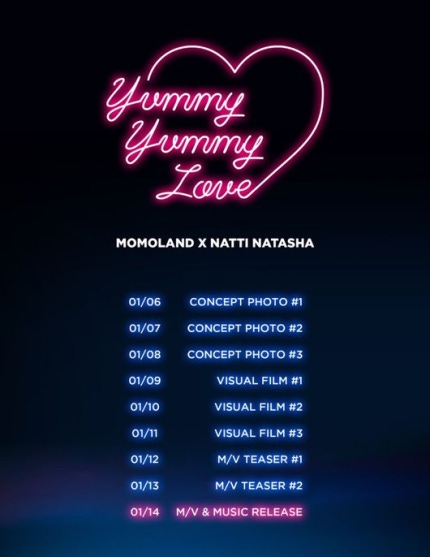 [잡담] 모모랜드 신곡 Yummy Yummy Love 스케줄러 공개!!!!!!!! | 인스티즈