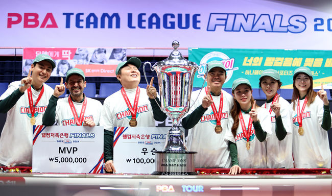 <b>하나카드</b>, SK렌터카 꺾고 '창단 2년 만에 <b>우승</b>' 포효.. 초클루 MVP