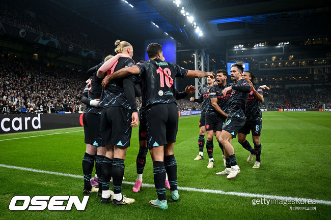 'KDB 1골 1도움' <b>맨시티</b>, <b>코펜하겐</b> 원정서 3-1 승리...8강행 고지 선점