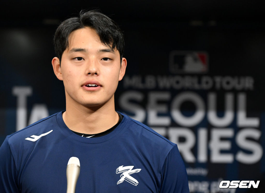 'SD전 선발 확정' 문동주의 <b>정면 승부</b>, "홈런 맞아도 피하지 않겠다. 1선...
