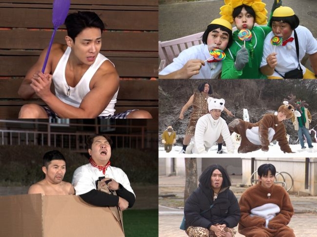 '1박2일' 6人, 단체 파격 노출..바지까지 벗었다 '제작진 경악'