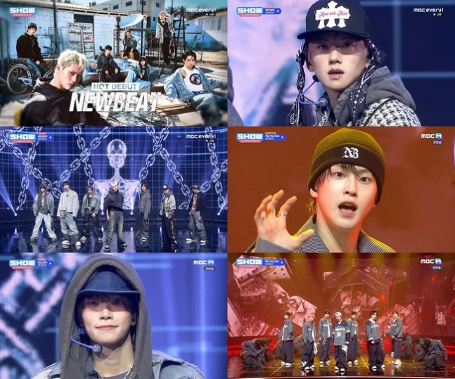'쇼챔' 뉴비트, 신인답지 않은 라이브+무대 매너