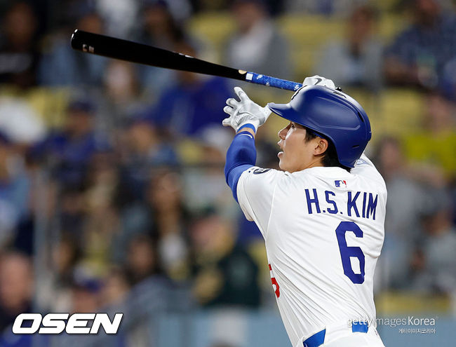 다저스 가길 잘했네, <b>김혜성</b> 뒤에 <b>오타니</b> <b>효과</b>…9번 타순서 타율 .455 폭...