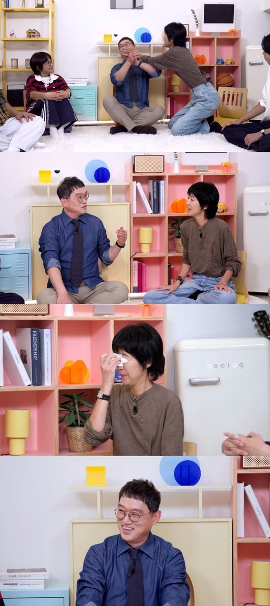 '22년만에 이혼' <b>홍진경</b>, <b>절친</b> 고명환의 인생 조언에 오열(옥문아)
