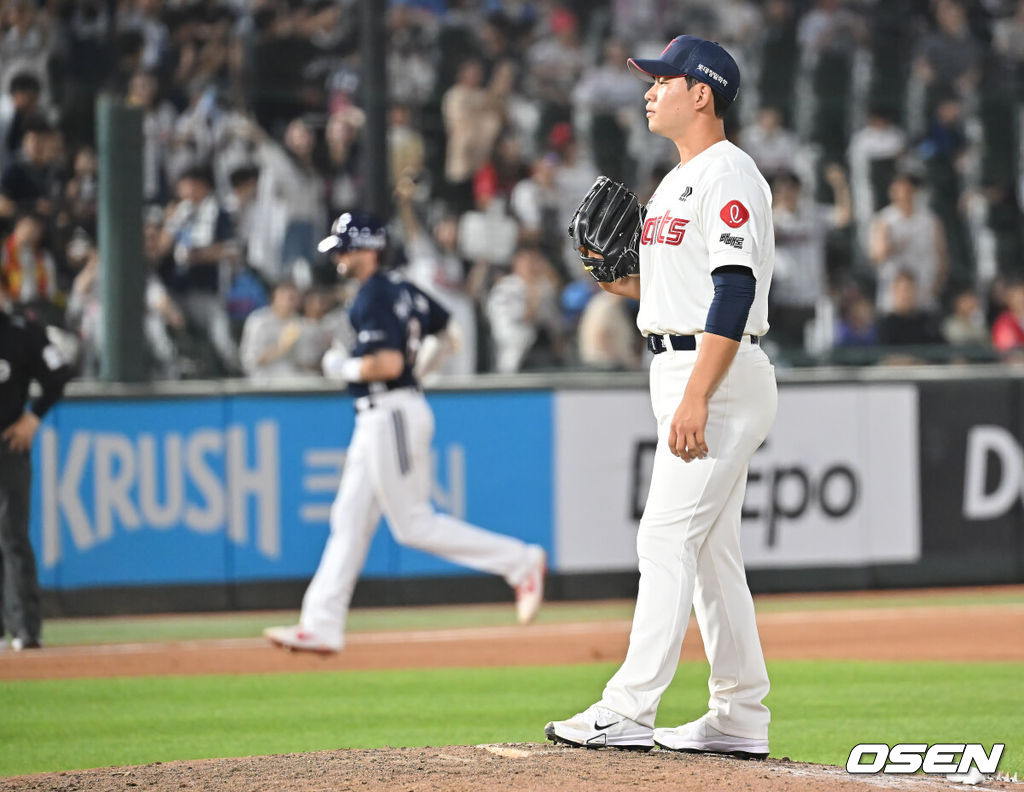 '캡틴' <b>채은성 발가락 통증</b> 1군 말소, '1위와 5.5G차' 한화 악재...'볼넷...