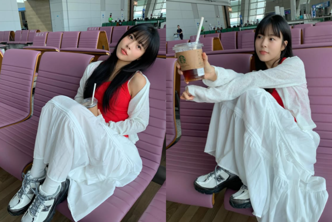 '응사' <b>민도희</b>, 민폐<b>논란</b> 터졌다..<b>공항</b> 의자에 발올린 사진 '갑론을박'[...
