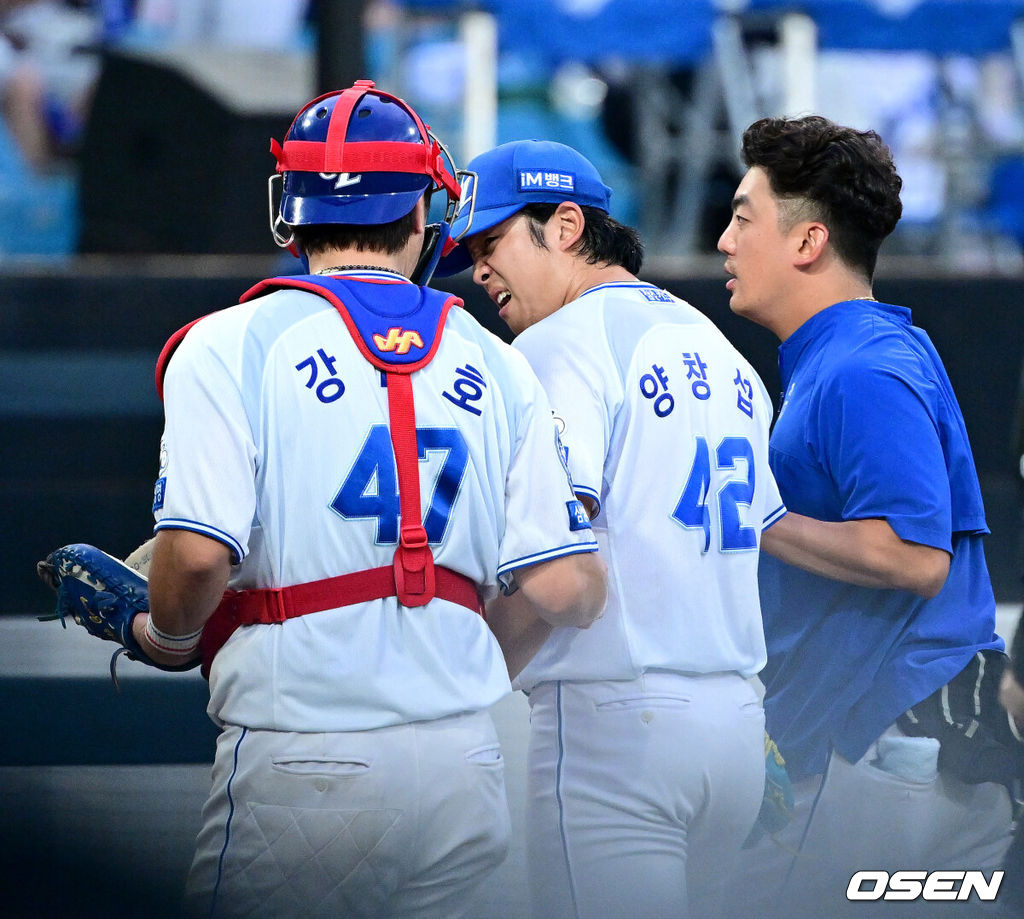 [속보] 천만다행! 하주석 <b>타구</b>에 <b>쇄골</b> 맞은 <b>양창섭</b>, 검진 결과 특이 사항...