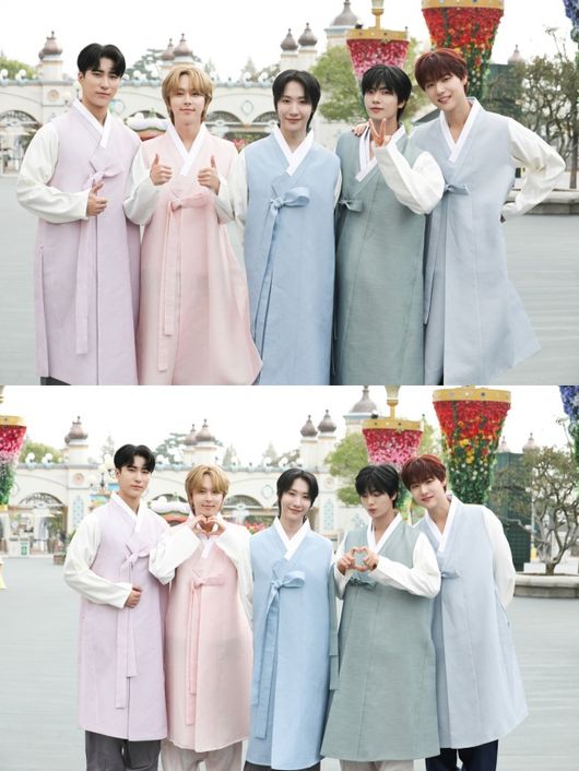 원위, 컴백 D-1 <b>추석</b> <b>인사</b>.."<b>보름달</b>에 소원 빌길, 모두 이루어질 것"